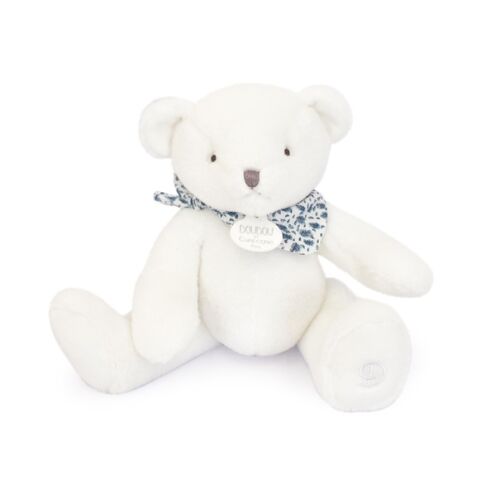 Doudou Plyšový medvedík biely 25 cm